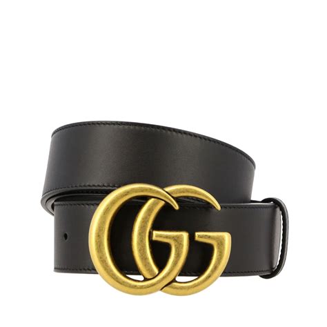 style 397660 ap00t 1000 gucci belt|Men's Slim Black Leather Belt With Gold Double G Buckle.